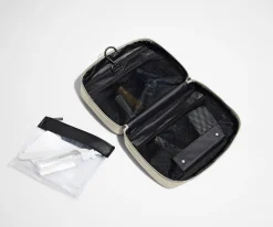 The Hanging Toiletry Bag in Salt White
