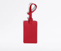 The Luggage Tag in Cherry Red
