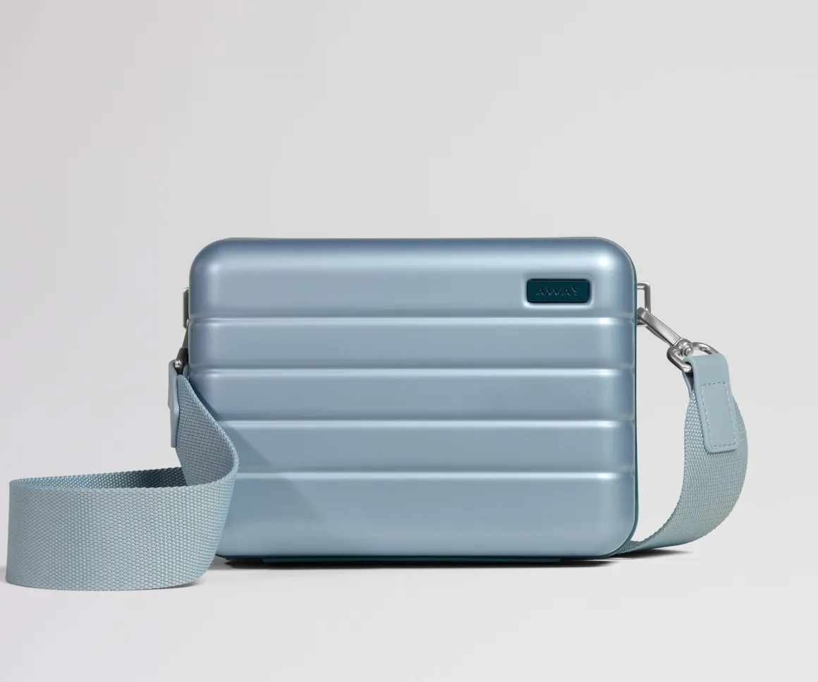 The Mini Crossbody in Arctic Blue
