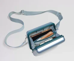 The Mini Crossbody in Arctic Blue