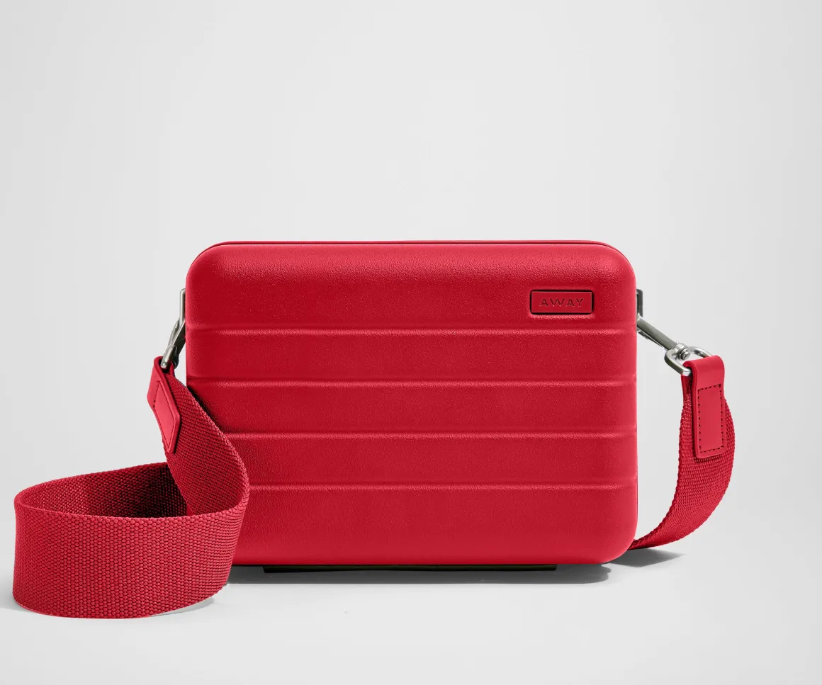 The Mini Crossbody in Cherry Red