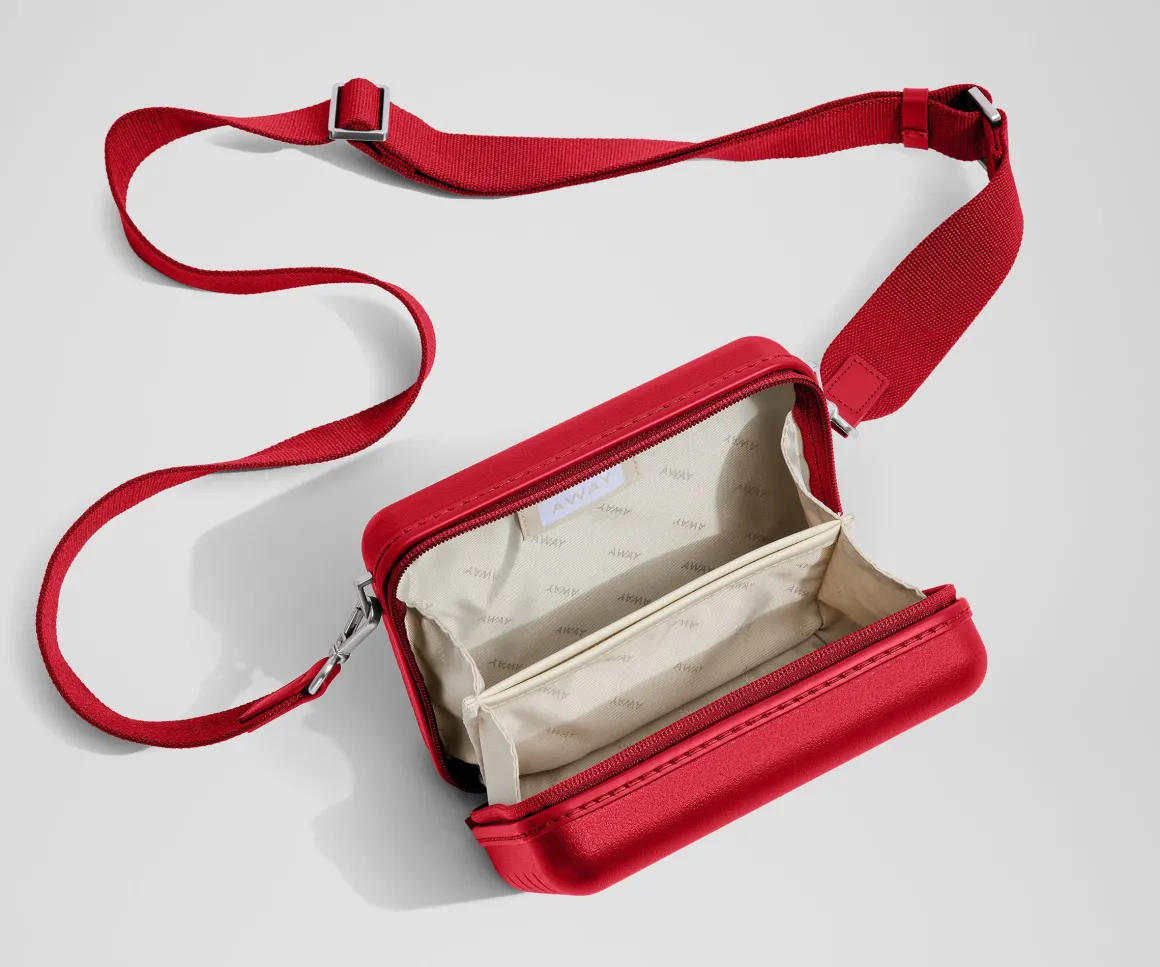 The Mini Crossbody in Cherry Red