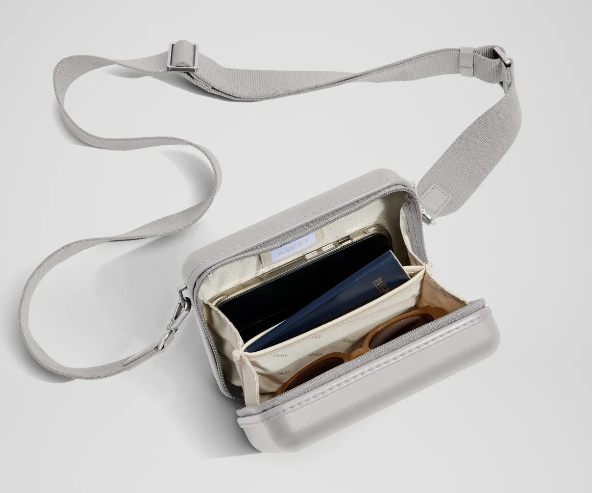 The Mini Crossbody in Cloud Gray
