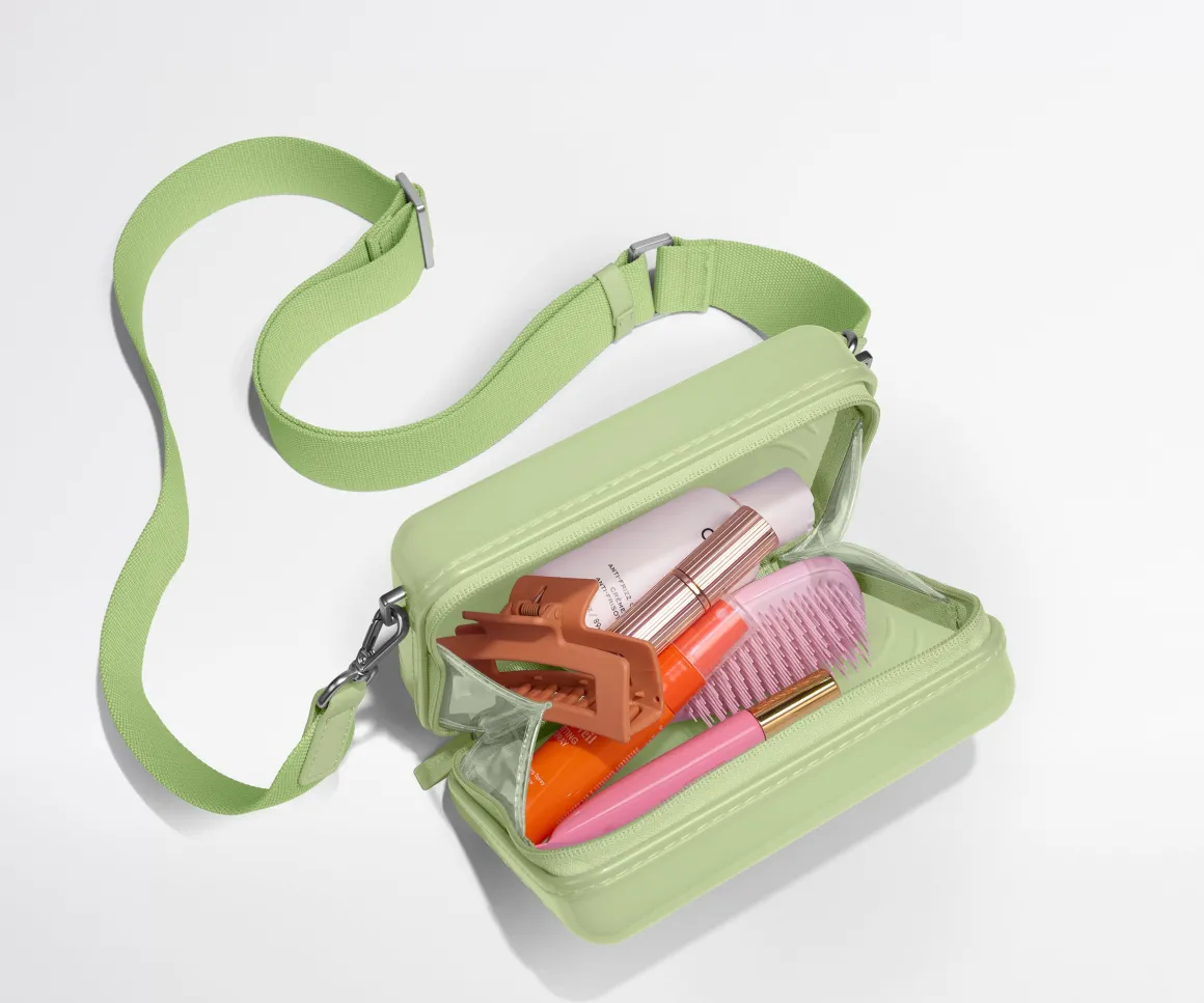 The Mini Crossbody in Glazed Matcha Milk Green