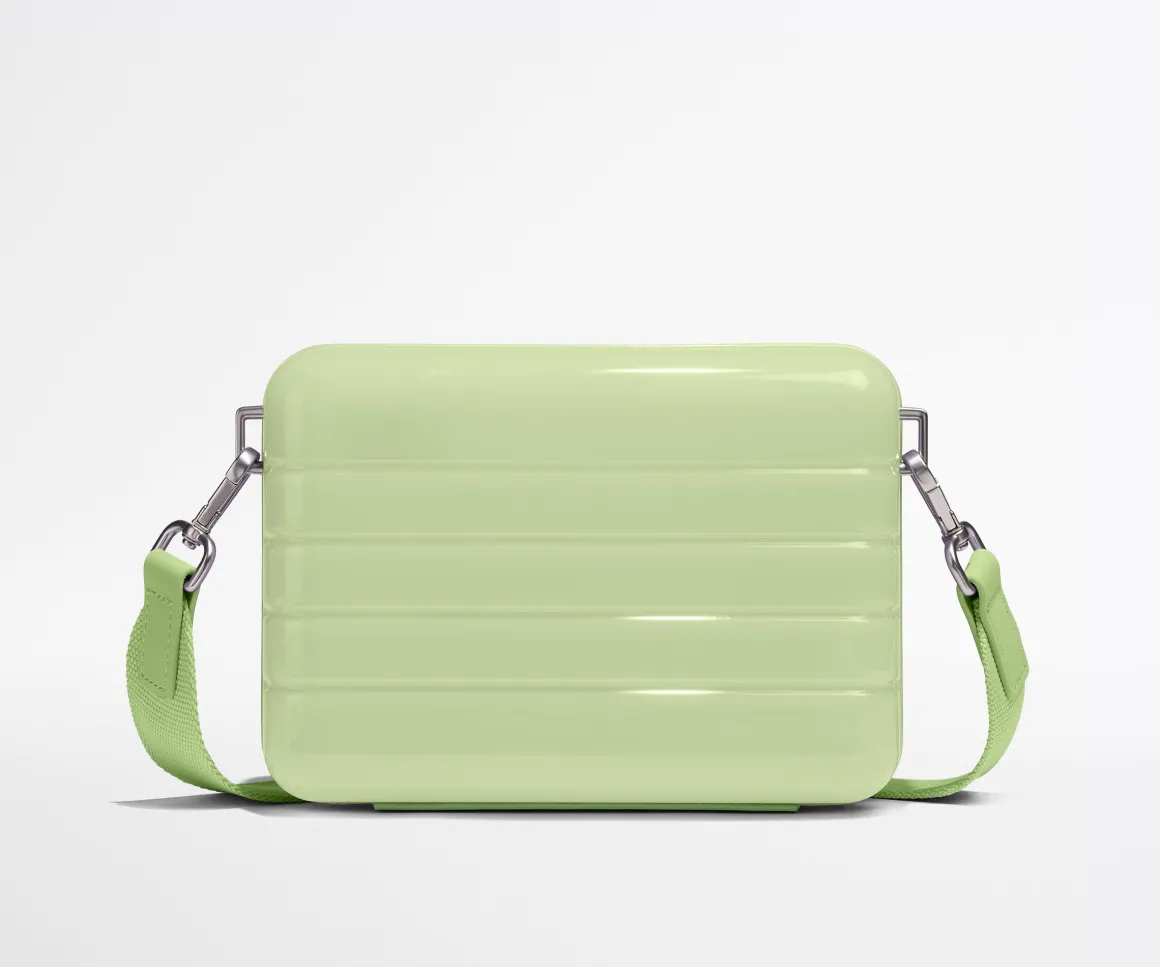 The Mini Crossbody in Glazed Matcha Milk Green