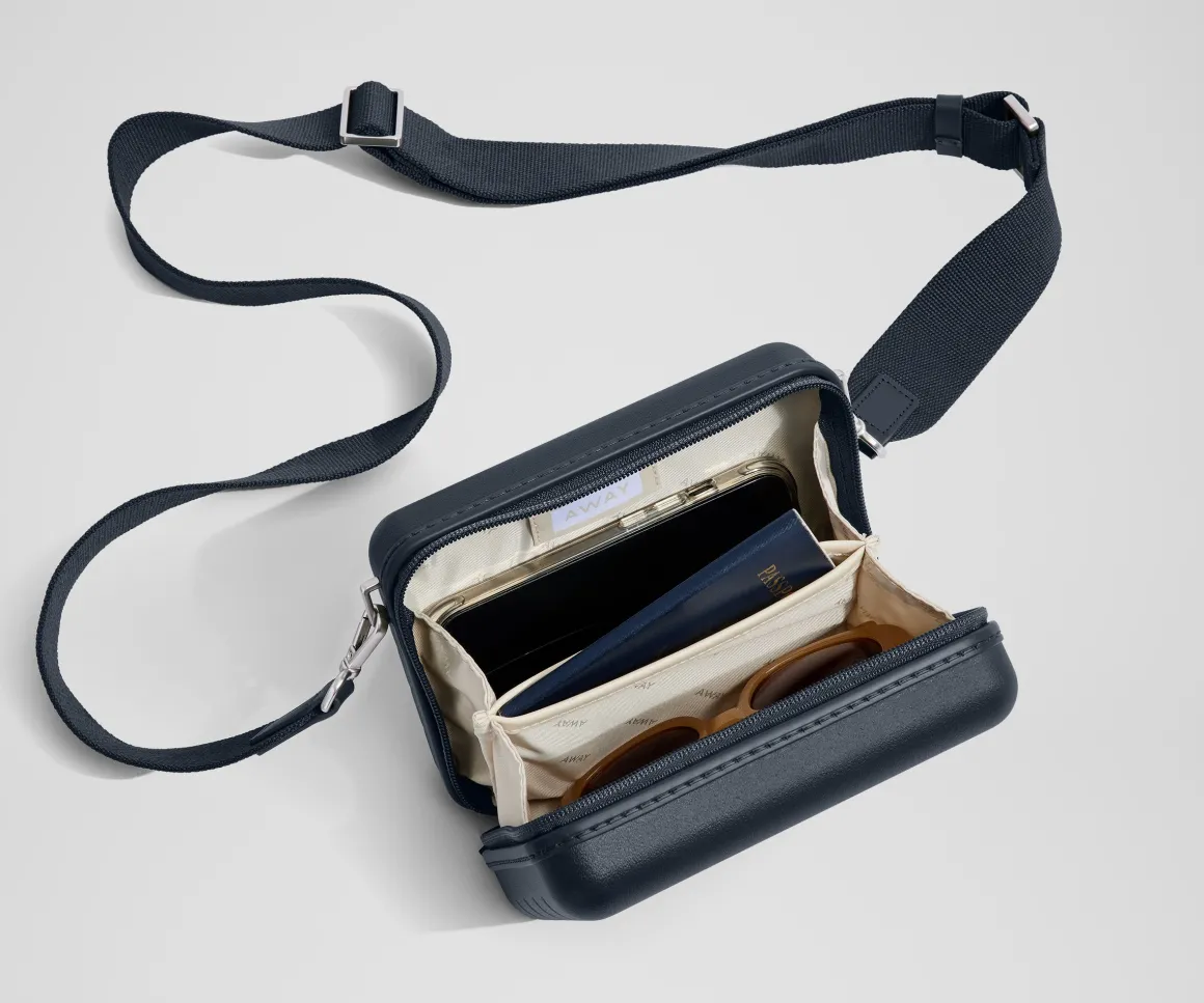The Mini Crossbody in Navy Blue