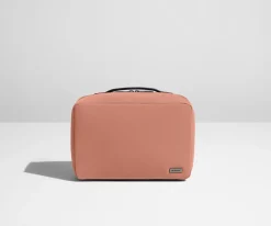 The Small Toiletry Bag in Clay Pink