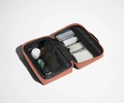The Small Toiletry Bag in Clay Pink