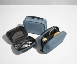 The Small Toiletry Bag in Navy Blue