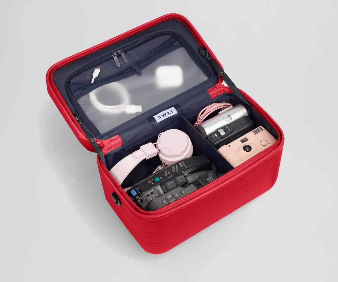 The Train Case in Cherry Red
