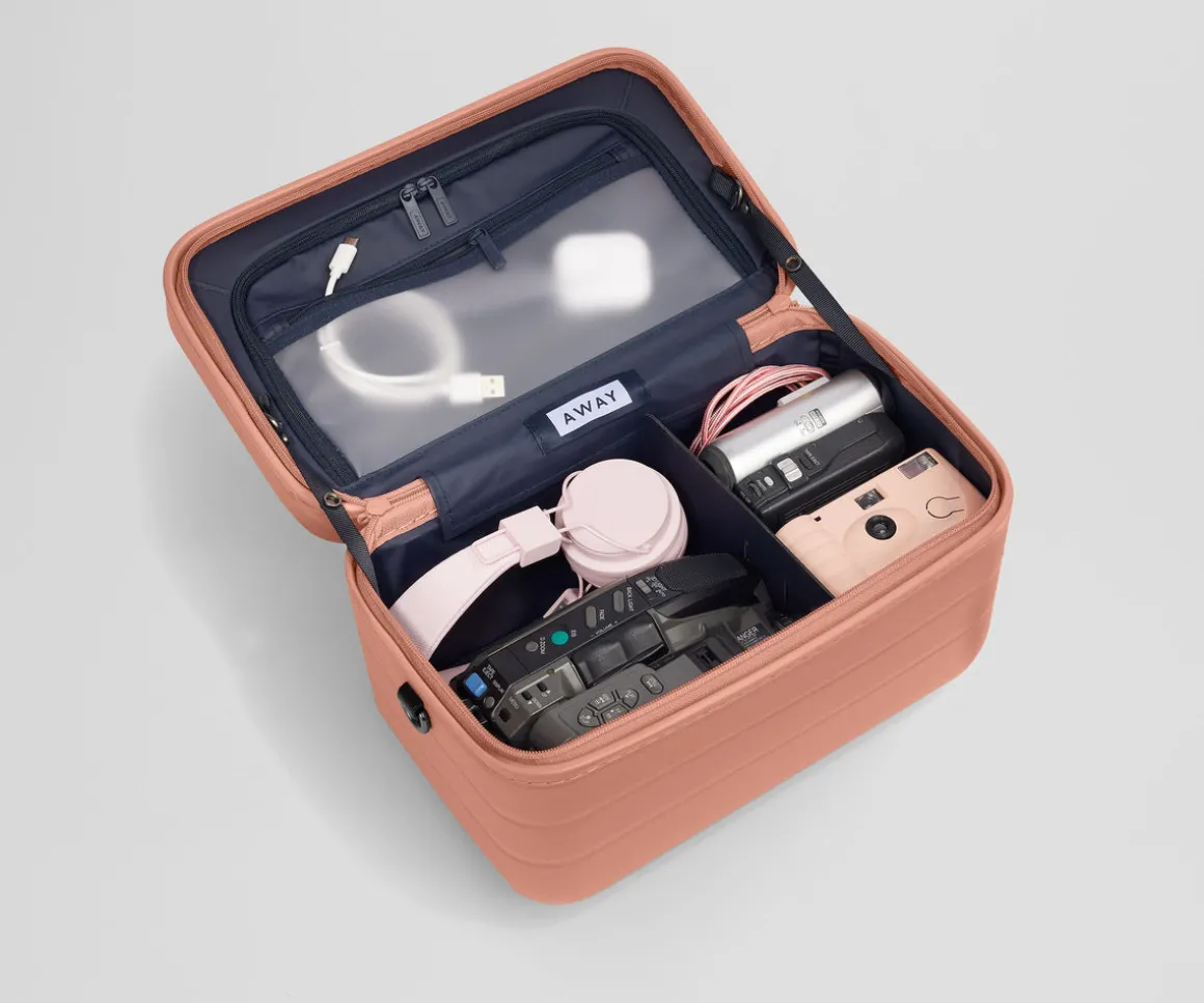 The Train Case in Clay Pink