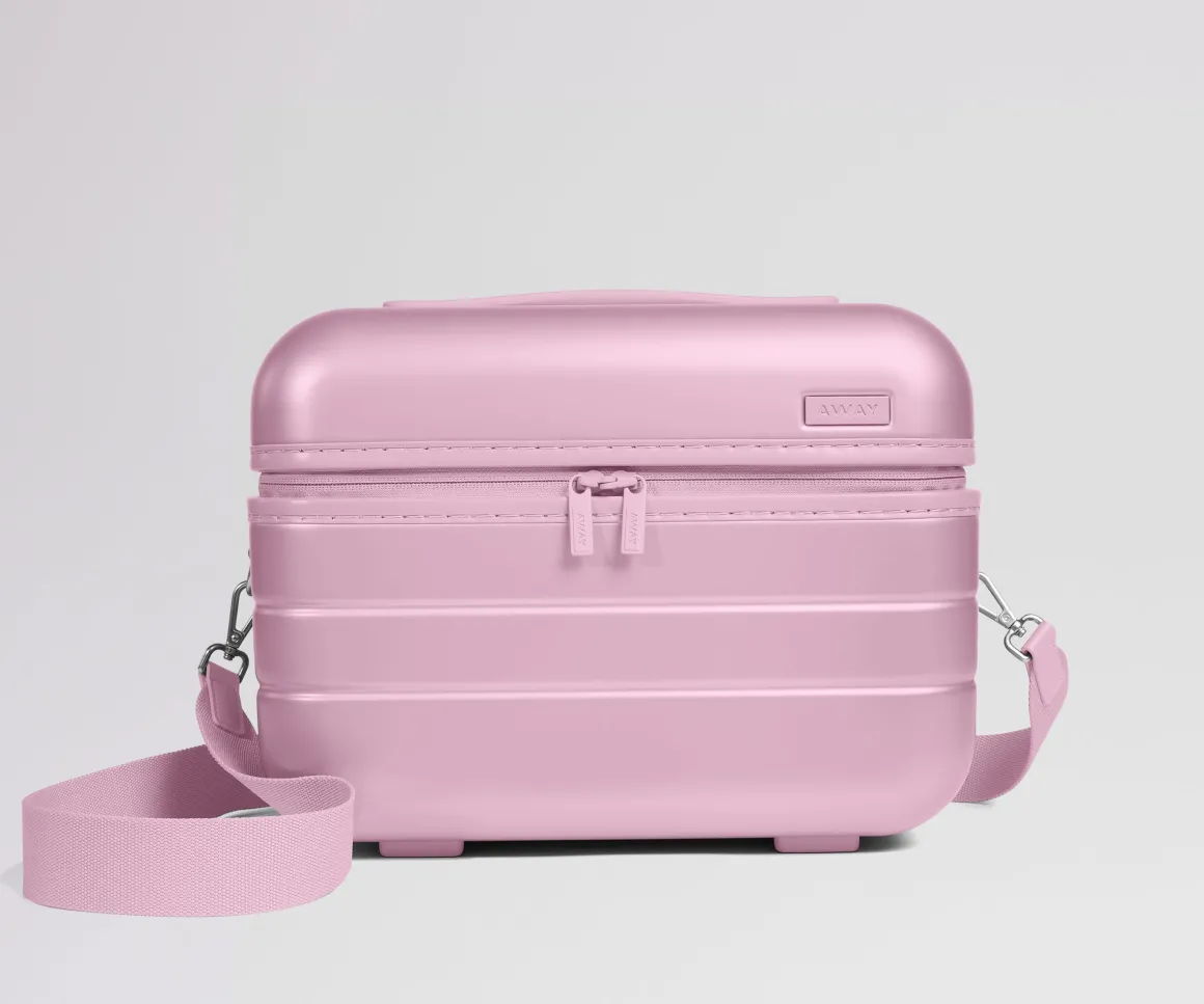 The Train Case in Glacial Pink