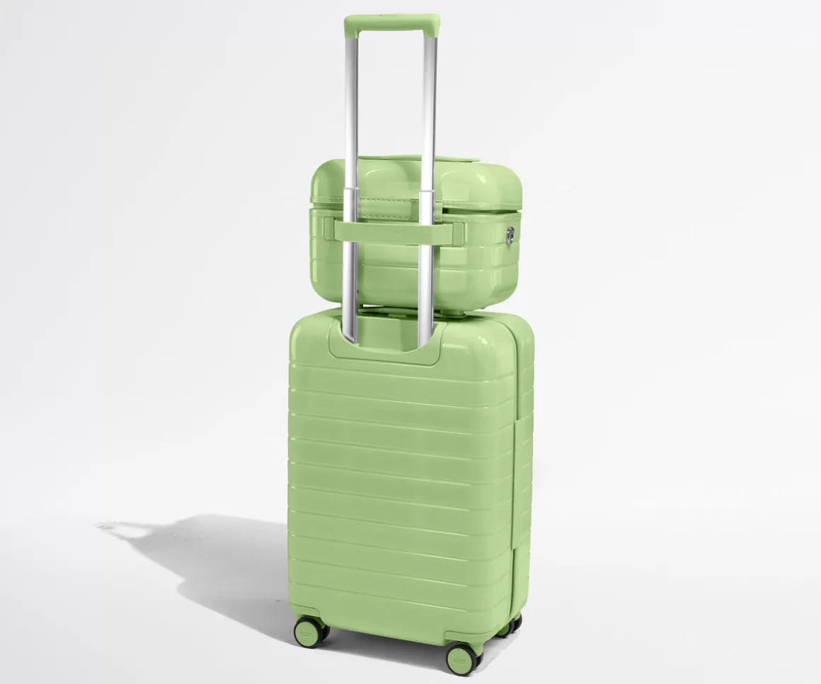 The Train Case in Glazed Matcha Milk Green