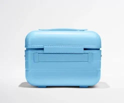 The Train Case in Glazed Opal Blue