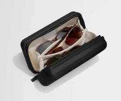 Travel Glasses Case in Jet Black