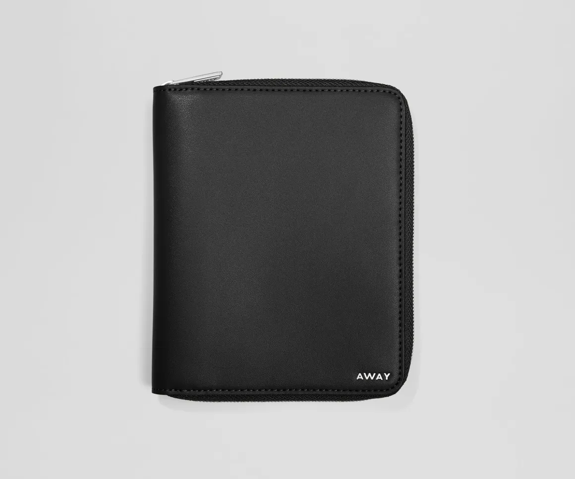 Travel Wallet in Jet Black