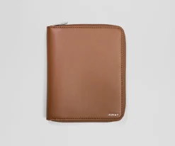 Travel Wallet in Saddle Brown